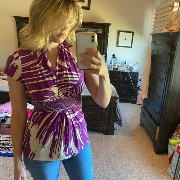 EUC BCBG Faux Wrap top - Picture 2 of 4